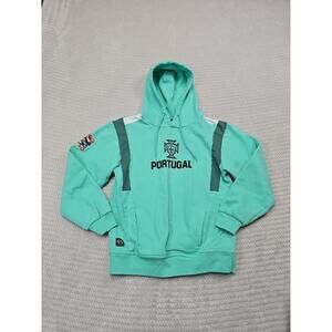 Portugal Sweatshirt Boys Youth Small Mint Green Hooded Pullover